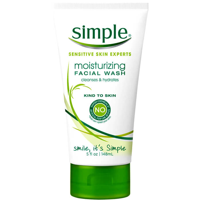  Sữa rửa mặt Simple Moisturising Facial Wash 148ml - Làm Sạch Sâu