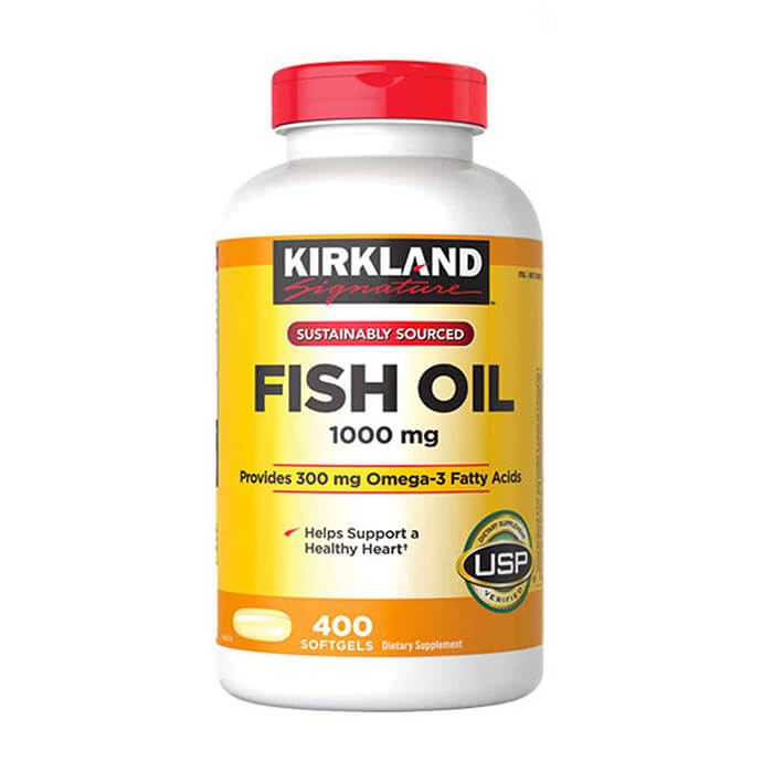 Viên uống Kirkland Fish Oil bổ sung Omega-3 l 400 Viên – Nhập khẩu Mỹ