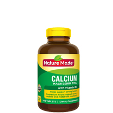 Canxi Nature Made Calcium Magnesium Zinc Mỹ – Hộp 300 viên uống